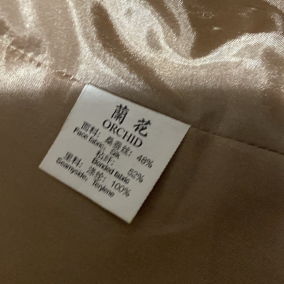 Elegant Green Brocade Silk Blend Blazer - Picture 11 of 17